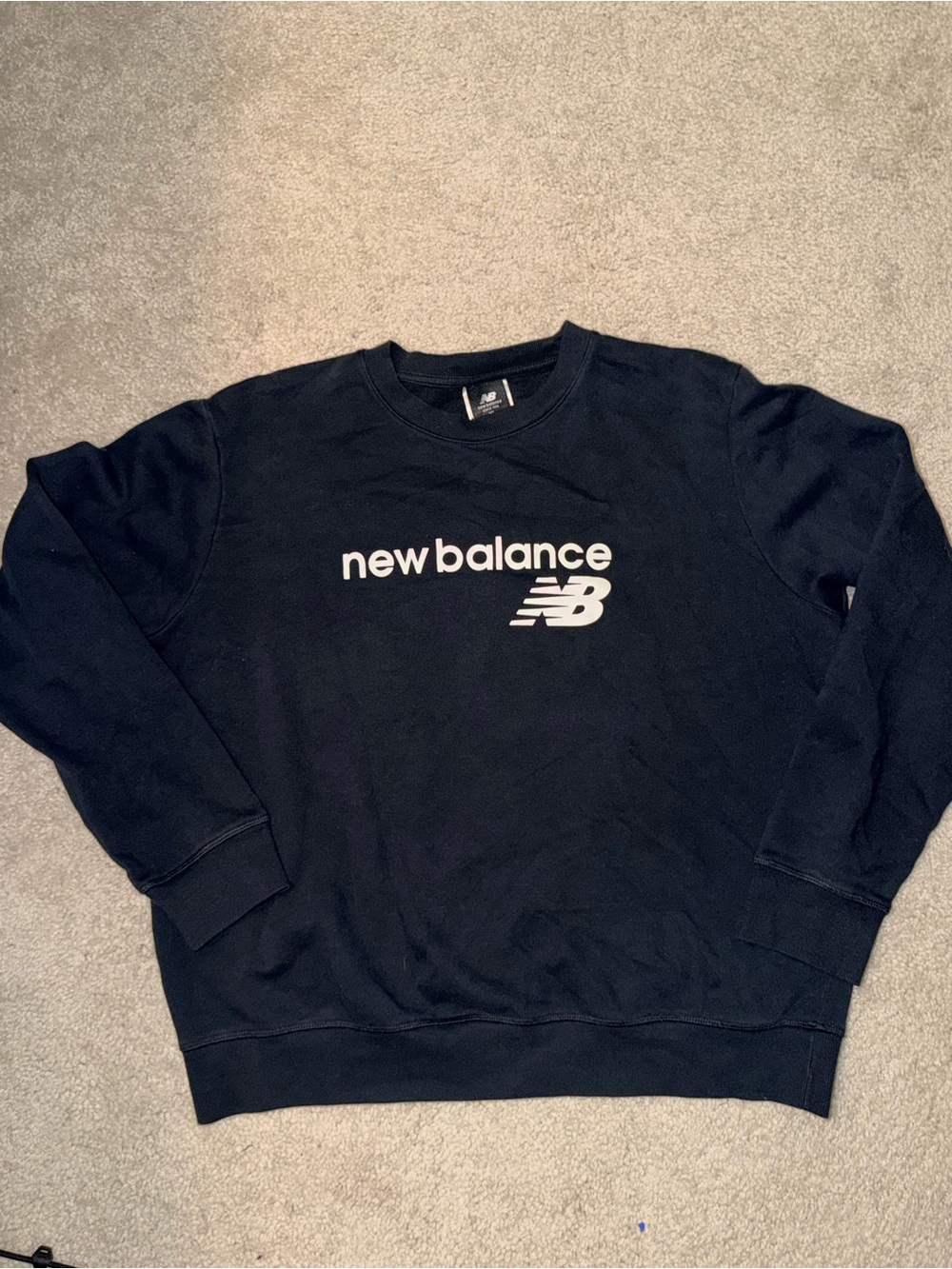 New Balance Men’s Black Crewneck Sweatshirt XL